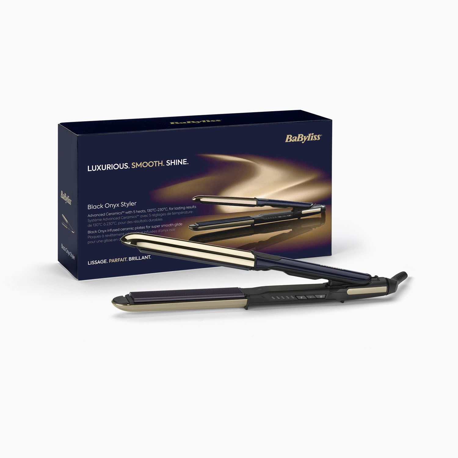 Lisseur Black Onyx et emballage